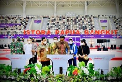 Presiden Jokowi Resmikan Tujuh Arena PON XX Papua